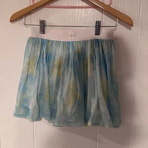 Abercrombie Kids Blue and Yellow athletic skort
